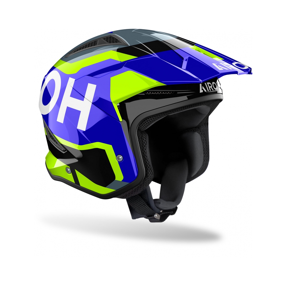 Airoh Каска TRR II Jupiter Blue/Yellow Gloss - изглед 2