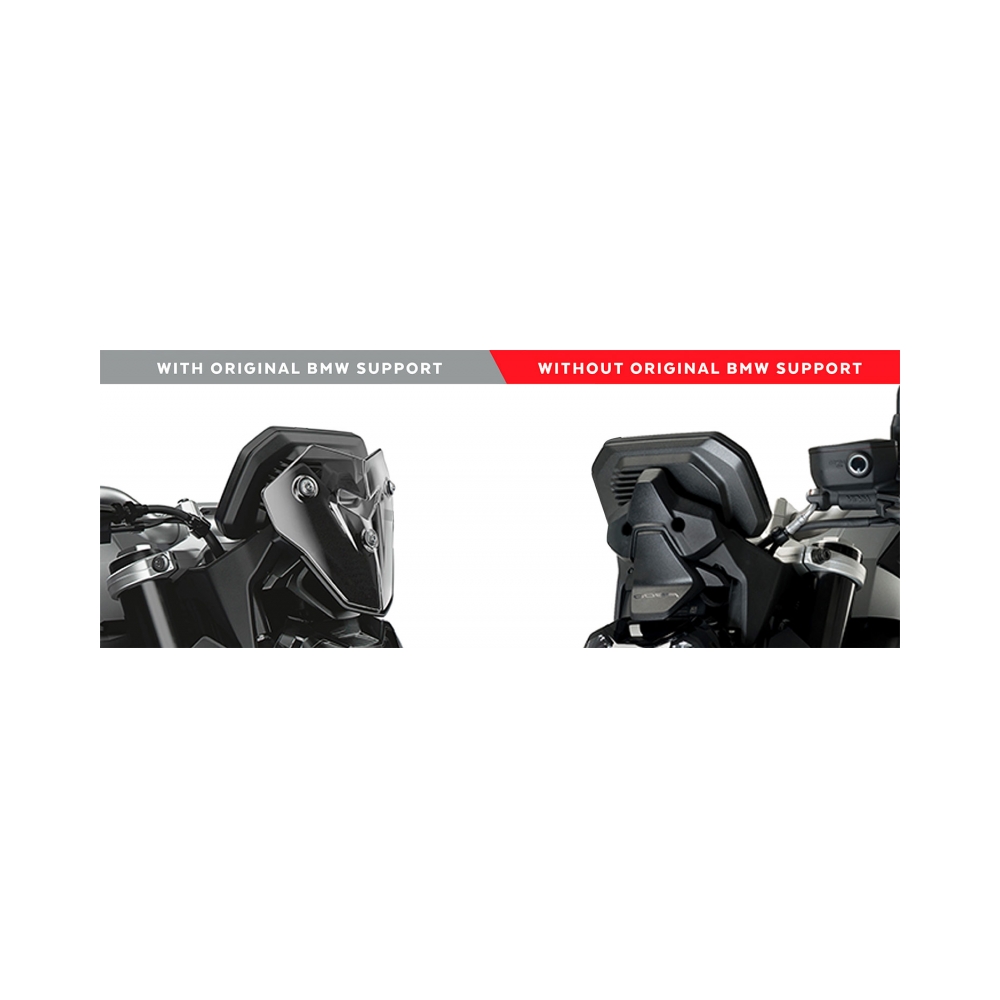 Puig Слюда New Generation Touring BMW F900R 20-26 с OEM BMW съпорт Smoke - изглед 3