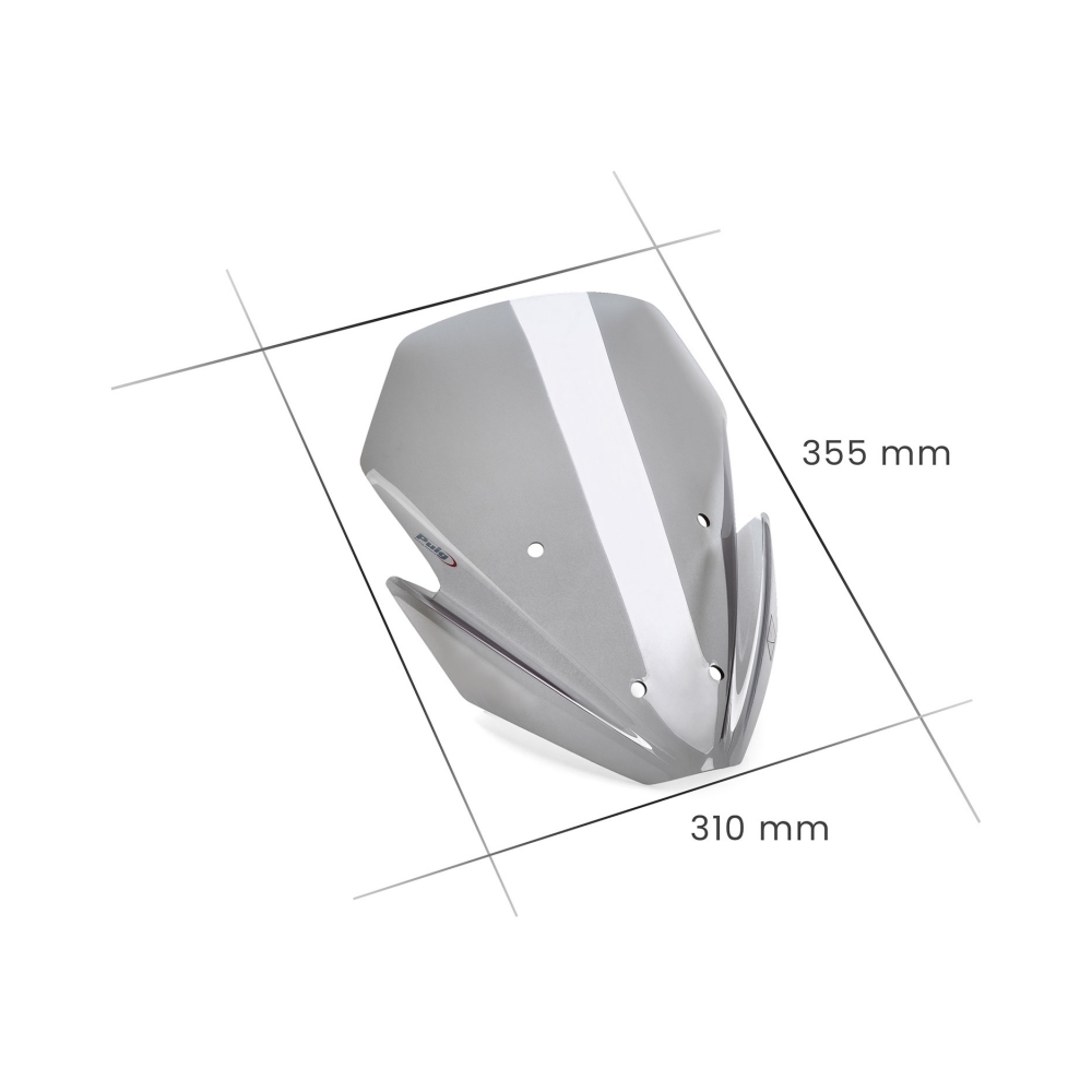 Puig Слюда New Generation Sport CF Moto 800NK Sport/ Advanced 23-25 Smoke - изглед 6