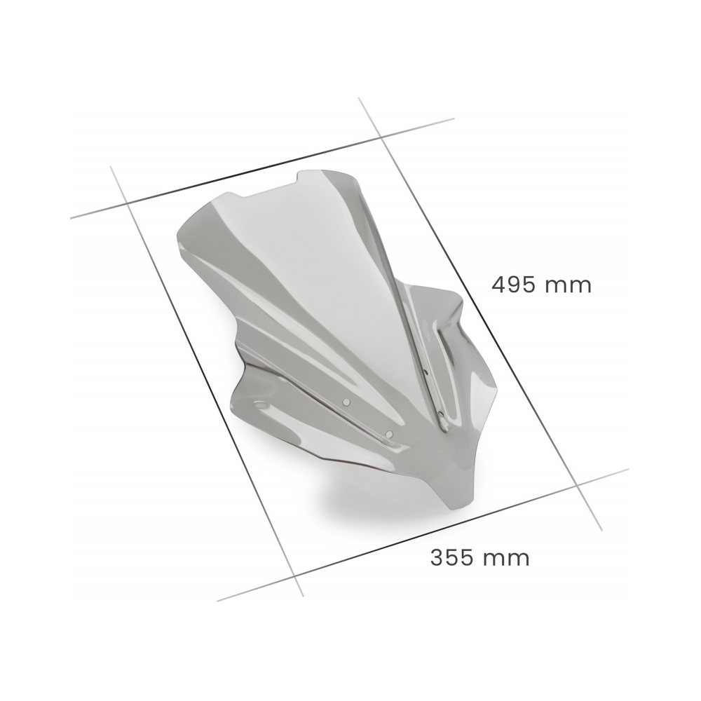 Puig Слюда New Generation Touring Yamaha MT-10 22-26, MT-10 SP 20-26 Smoke - изглед 2