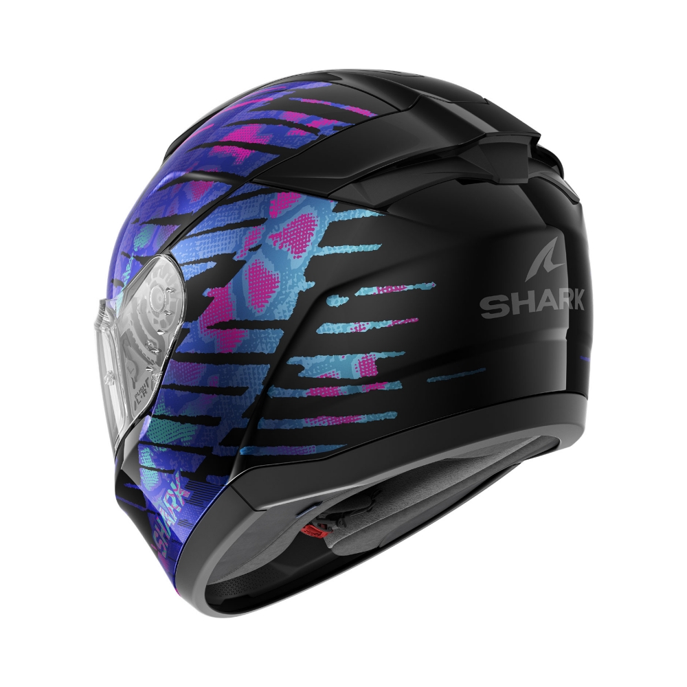 Shark Каска Ridill 2 Reptaia Black Violet Glitter - изглед 2