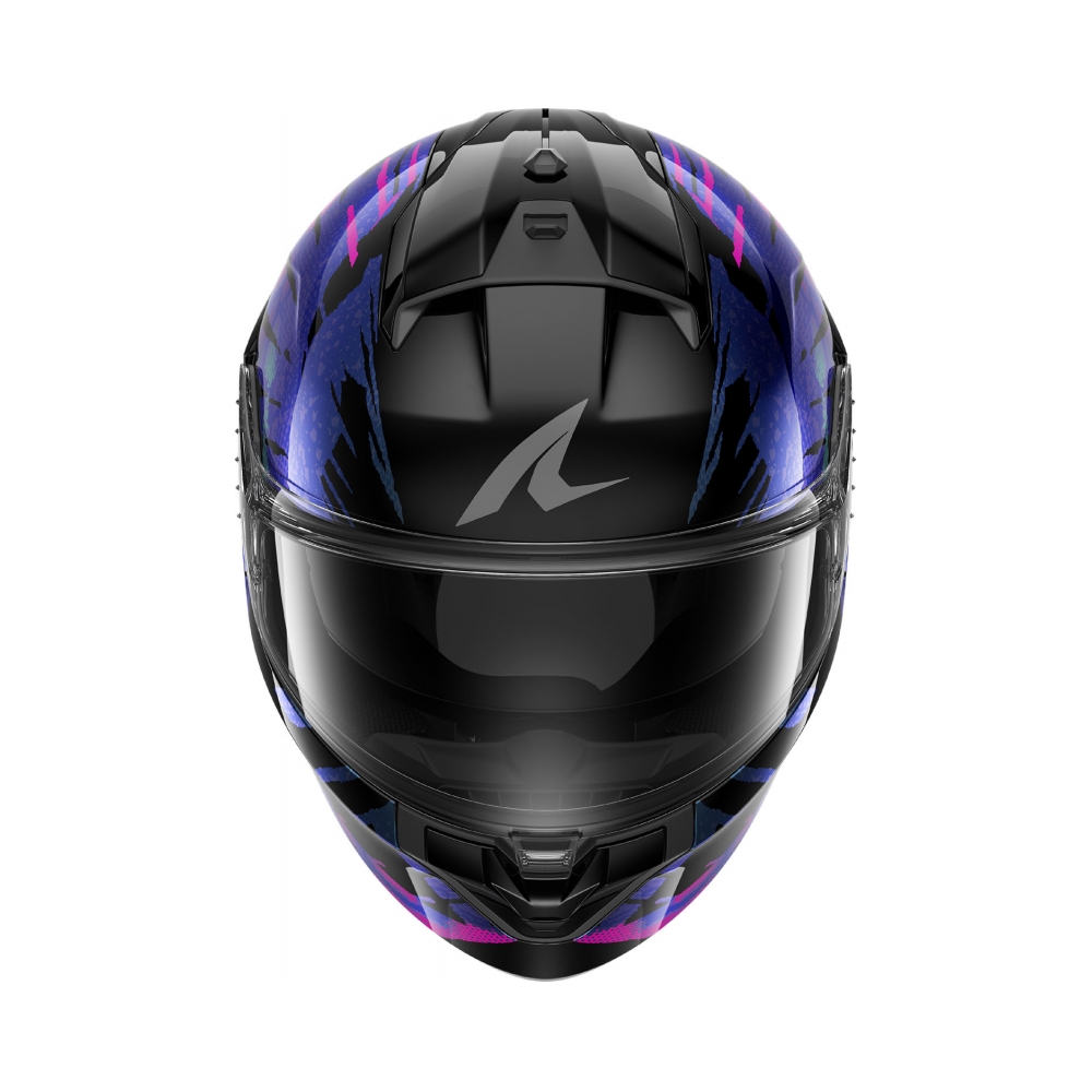 Shark Каска Ridill 2 Reptaia Black Violet Glitter - изглед 3