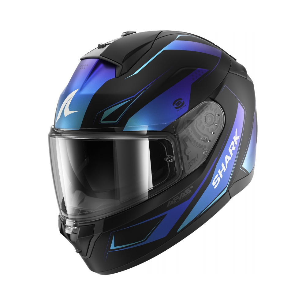 Shark Каска Ridill 2 Mekarium Mat Black Blue - изглед 1