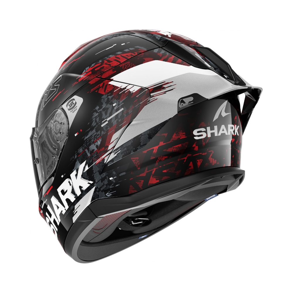 Shark Каска Skwal Cup Speed-VIB Black Red Silver - изглед 2