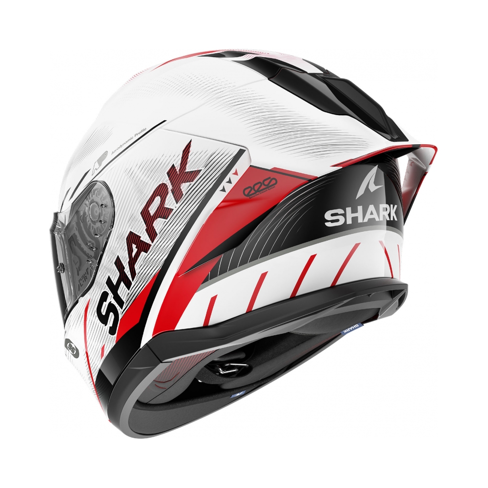 Shark Каска Skwal Cup Speed-Tech White Red Black - изглед 2 - BobiMX.com Shark Каска Skwal Cup Speed-Tech White Red Black - изглед 2