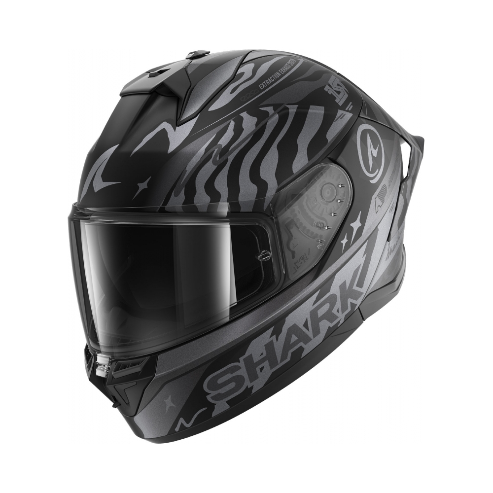 Shark Каска Skwal Cup Speed-Fancy Mat Black Anthracite Silver - изглед 1 - BobiMX.com Shark Каска Skwal Cup Speed-Fancy Mat Black Anthracite Silver - изглед 1