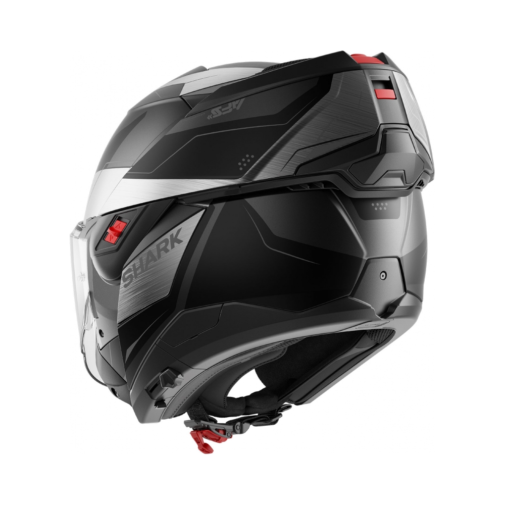 Shark Каска Oxo Mekarium Mat Anthracite Chrom Black - изглед 5 - BobiMX.com Shark Каска Oxo Mekarium Mat Anthracite Chrom Black - изглед 5