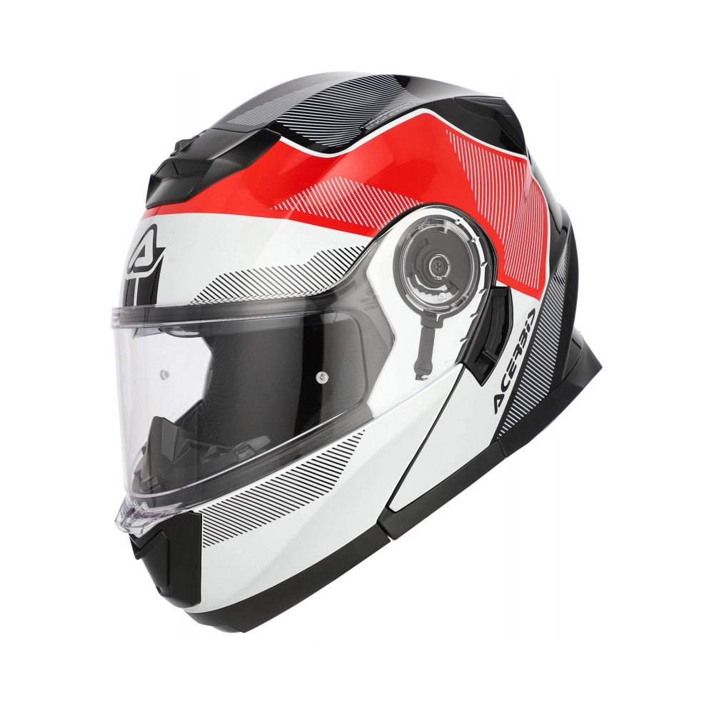Acerbis Каска Serel White Red - изглед 2 - BobiMX.com Acerbis Каска Serel White Red - изглед 2