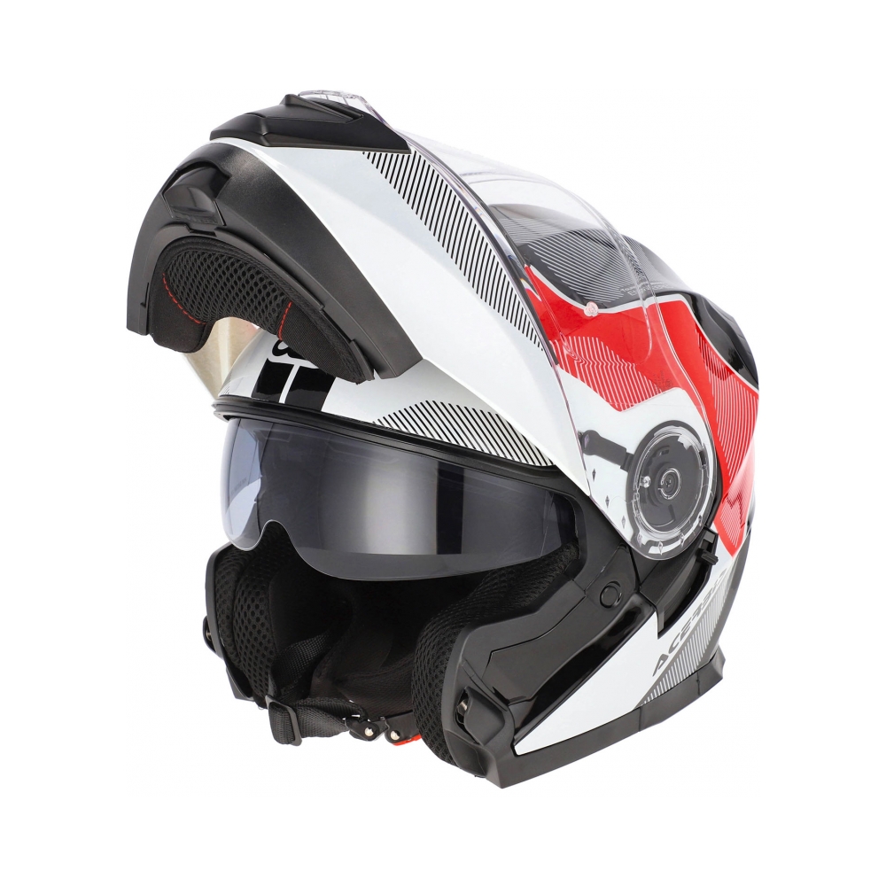 Acerbis Каска Serel White Red - изглед 1 - BobiMX.com Acerbis Каска Serel White Red - изглед 1