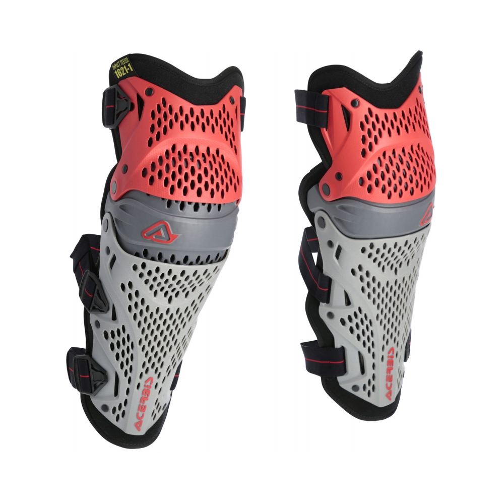 Acerbis Наколенки Impact Pro Red / Grey - изглед 2