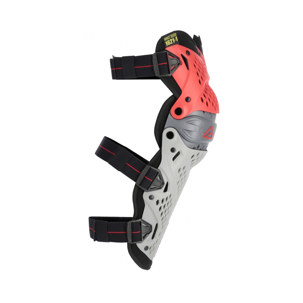 Acerbis Наколенки Impact Pro Red / Grey - изглед 3
