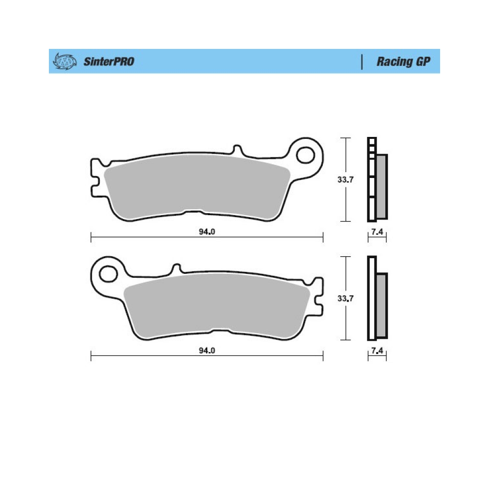 Moto-Master Накладки 099812 предни Yamaha WR250F 05-25, WR450F 05-25, YZ250F 05-06/21-26, YZ450F 05-07/20-26 - изглед 1