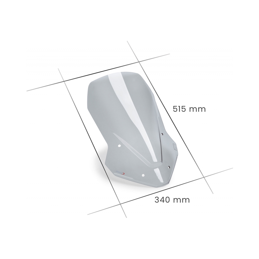 Puig Слюда Touring Kove 800x Pro 24-26 Clear - изглед 2