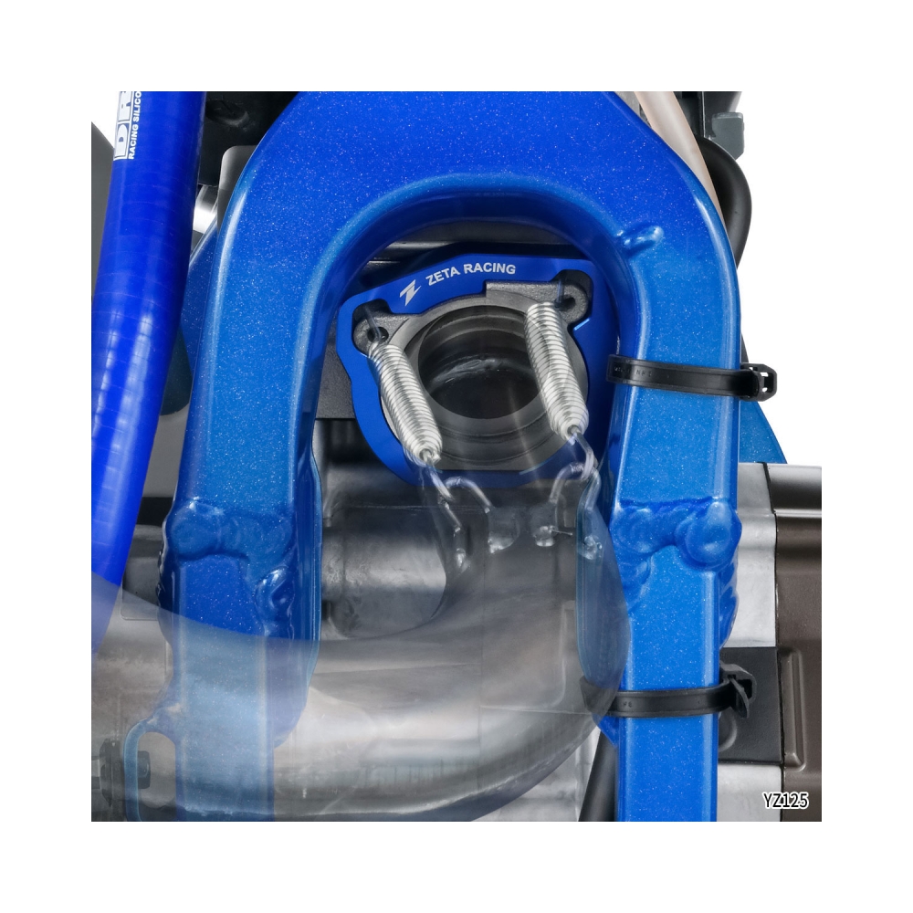 DRC-Zeta Протектор за фланеца на ауспуха Yamaha YZ125 22-24, YZ125X 23-24 - изглед 3 - BobiMX.com DRC-Zeta Протектор за фланеца на ауспуха Yamaha YZ125 22-24, YZ125X 23-24 - изглед 3