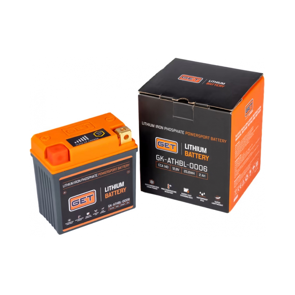 GET Литиев акумулатор 2.0Ah, 140A CCA, 450 g Yamaha YZF 23-26 - изглед 2 - BobiMX.com GET Литиев акумулатор 2.0Ah, 140A CCA, 450 g Yamaha YZF 23-26 - изглед 2