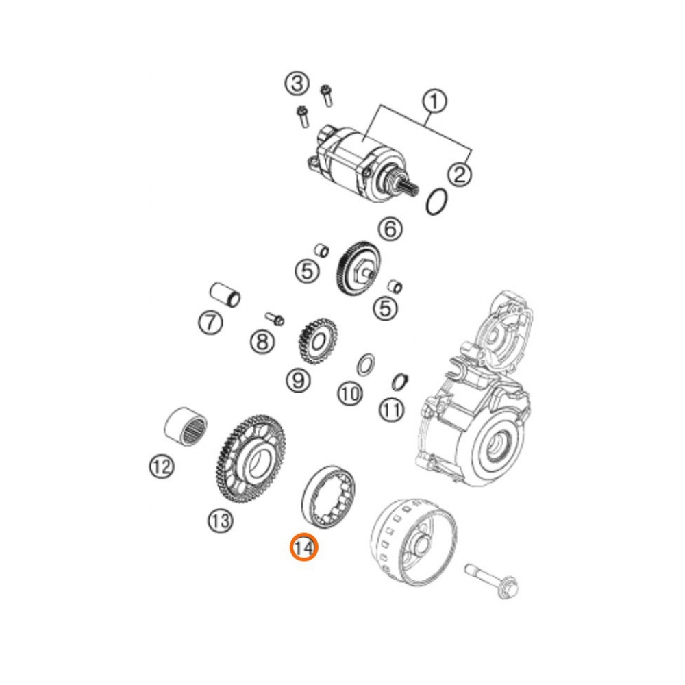 KTM Лагер OEM KTM 250/350 EXC-F 12-13, 350 SX-F 11-13, 250 SX-F 12-23, 350 Freeride 12-14 - изглед 3 - BobiMX.com KTM Лагер OEM KTM 250/350 EXC-F 12-13, 350 SX-F 11-13, 250 SX-F 12-23, 350 Freeride 12-14 - изглед 3