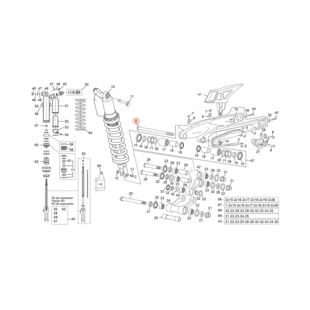 Sherco Шарнирен болт OEM Sherco SE/SEF - изглед 2 - BobiMX.com Sherco Шарнирен болт OEM Sherco SE/SEF - изглед 2