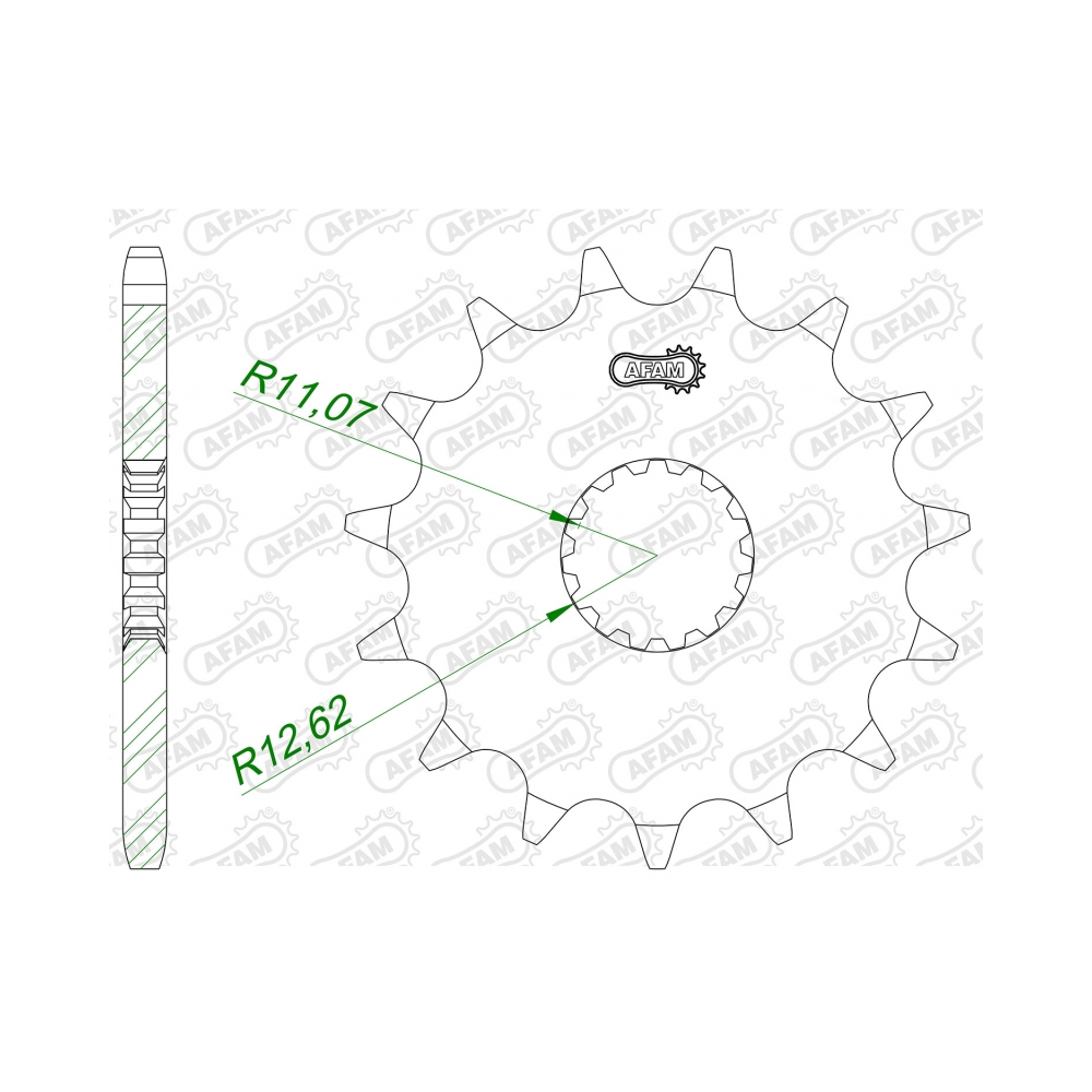AFAM Преден зъбак 15 Зъба/ 520 Royal Enfield Bullet 350 23-24, Classic 350 22-23, Hunter 350 22-24, Meteor 350 21-24 - изглед 1 - BobiMX.com AFAM Преден зъбак 15 Зъба/ 520 Royal Enfield Bullet 350 23-24, Classic 350 22-23, Hunter 350 22-24, Meteor 350 21-24 - изглед 1