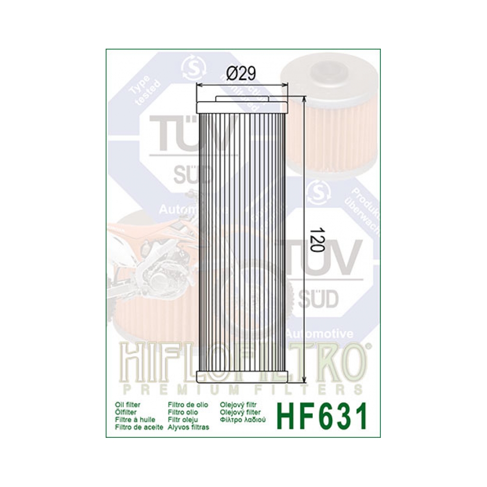 Hiflo Маслен филтър 631 Beta - изглед 2