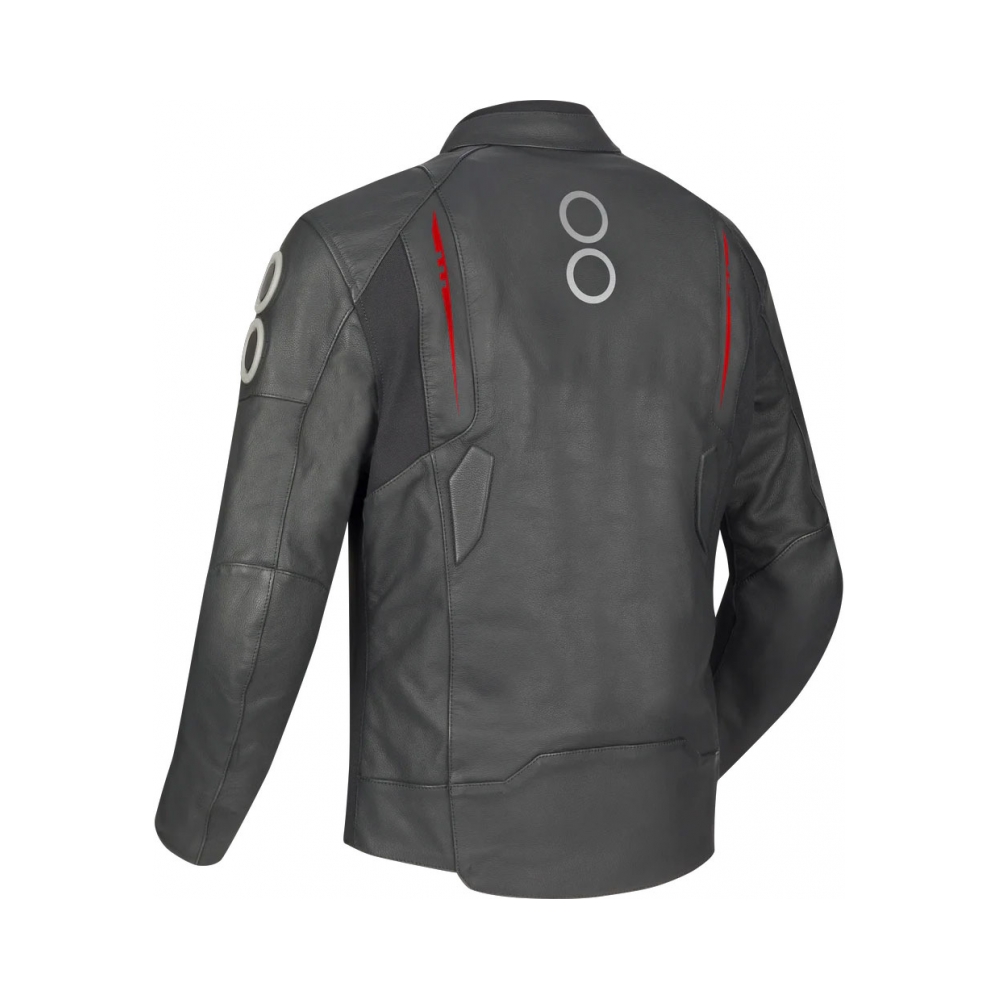 Bering Кожено яке Radial Black/Red - изглед 2