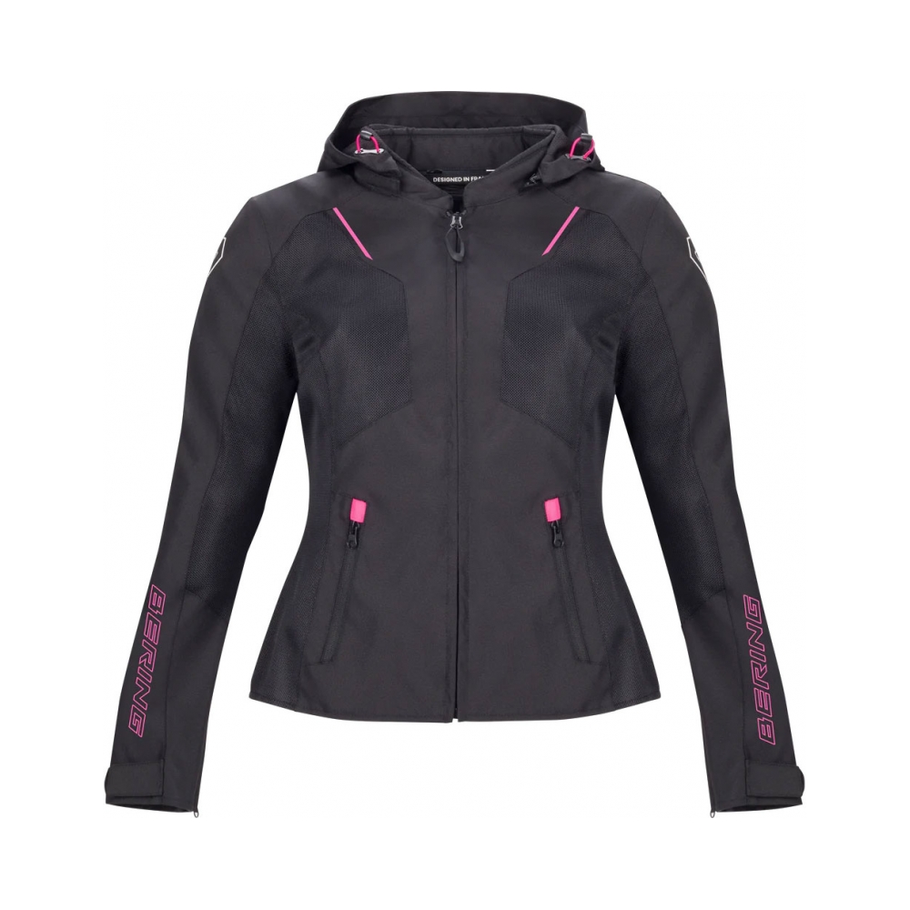 Bering Дамско яке Wing Black/Fuchsia - изглед 3 - BobiMX.com Bering Дамско яке Wing Black/Fuchsia - изглед 3