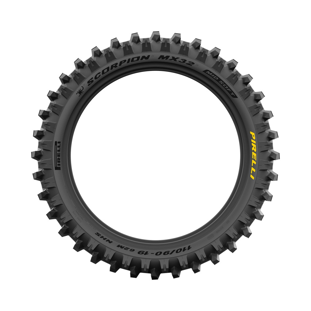 Pirelli Задна гума Scorpion MX32 Mid Soft 100/90-19 NHS 57M - изглед 3 - BobiMX.com Pirelli Задна гума Scorpion MX32 Mid Soft 100/90-19 NHS 57M - изглед 3