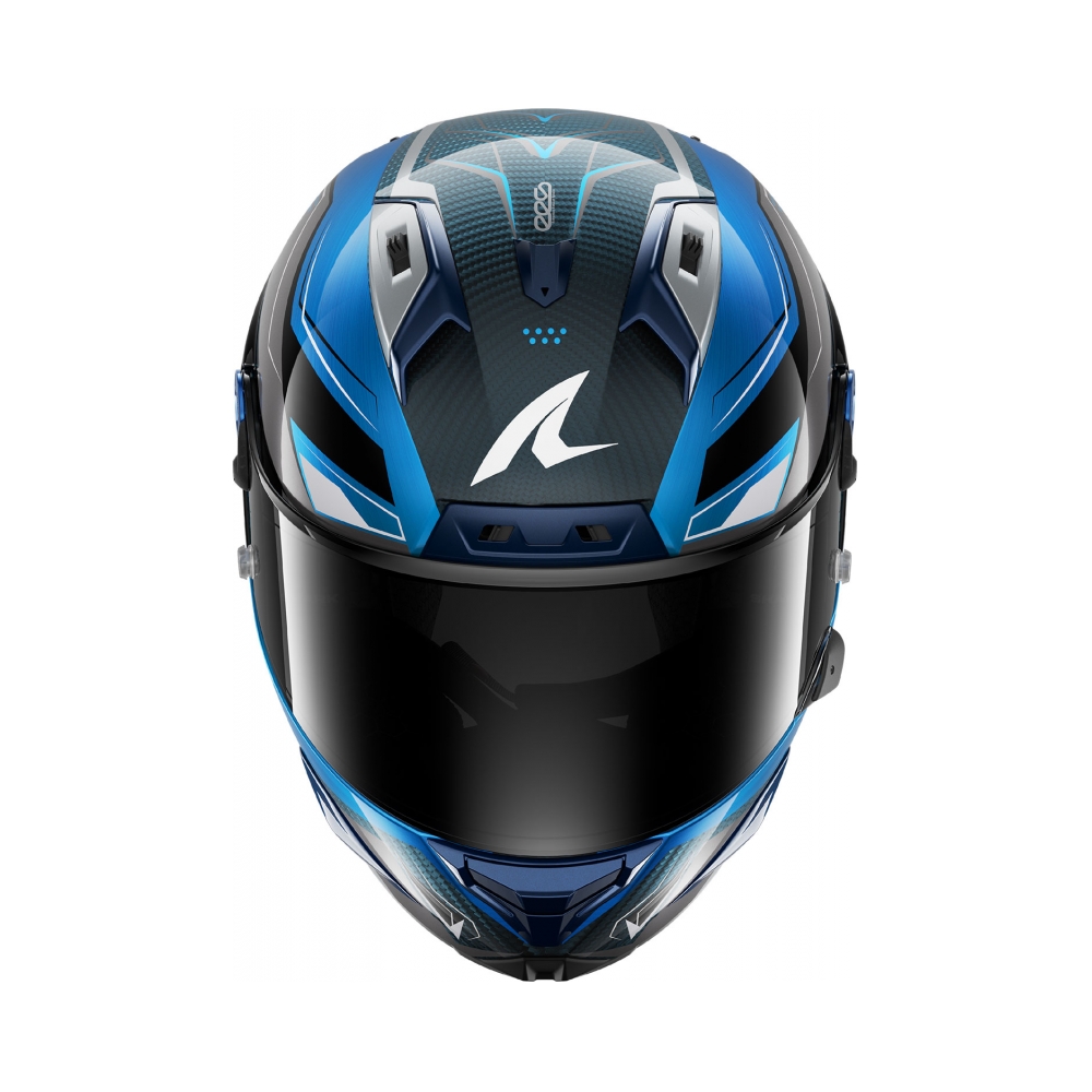 Shark Каска Aeron Mekarium Carbon Blue Silver - изглед 3