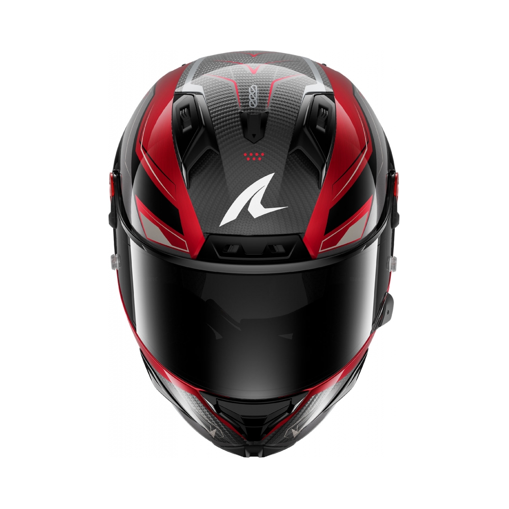Shark Каска Aeron Mekarium Carbon Red Silver - изглед 3