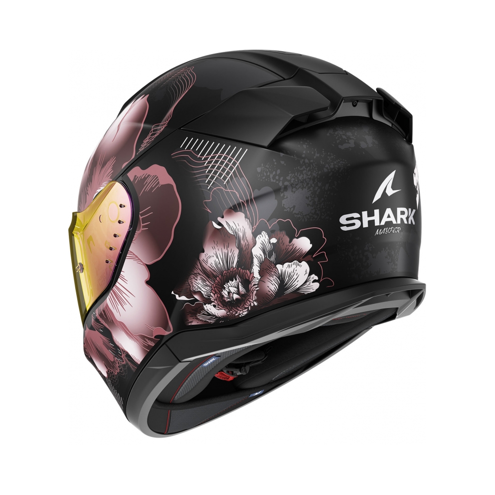 Shark Каска D-Skwal 3 Mayfer Matt Black Violet Gold - изглед 2