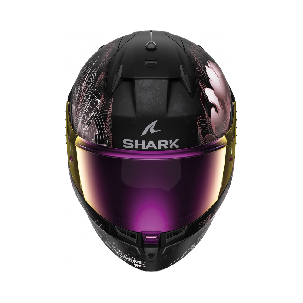 Shark Каска D-Skwal 3 Mayfer Matt Black Violet Gold - изглед 3