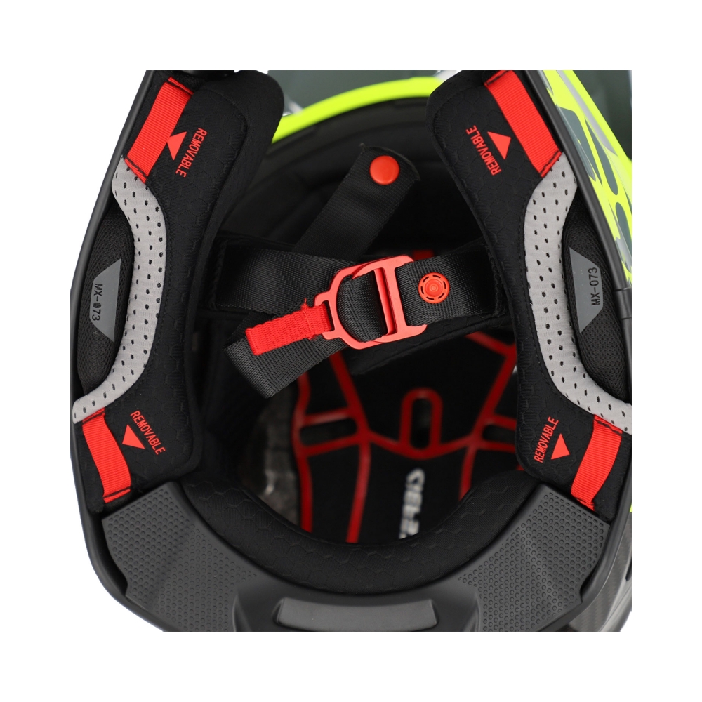 Acerbis Каска Airstrake-C Black/Fluo Yellow - изглед 7