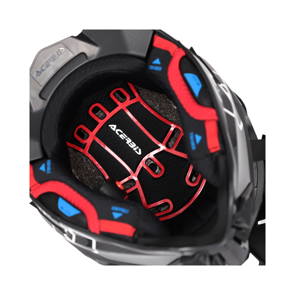 Acerbis Каска Airstrake-C Black/White - изглед 7
