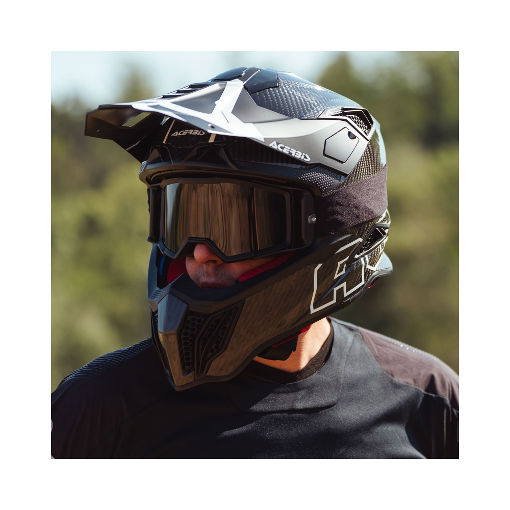 Acerbis Каска Airstrake-C Black/White - изглед 8