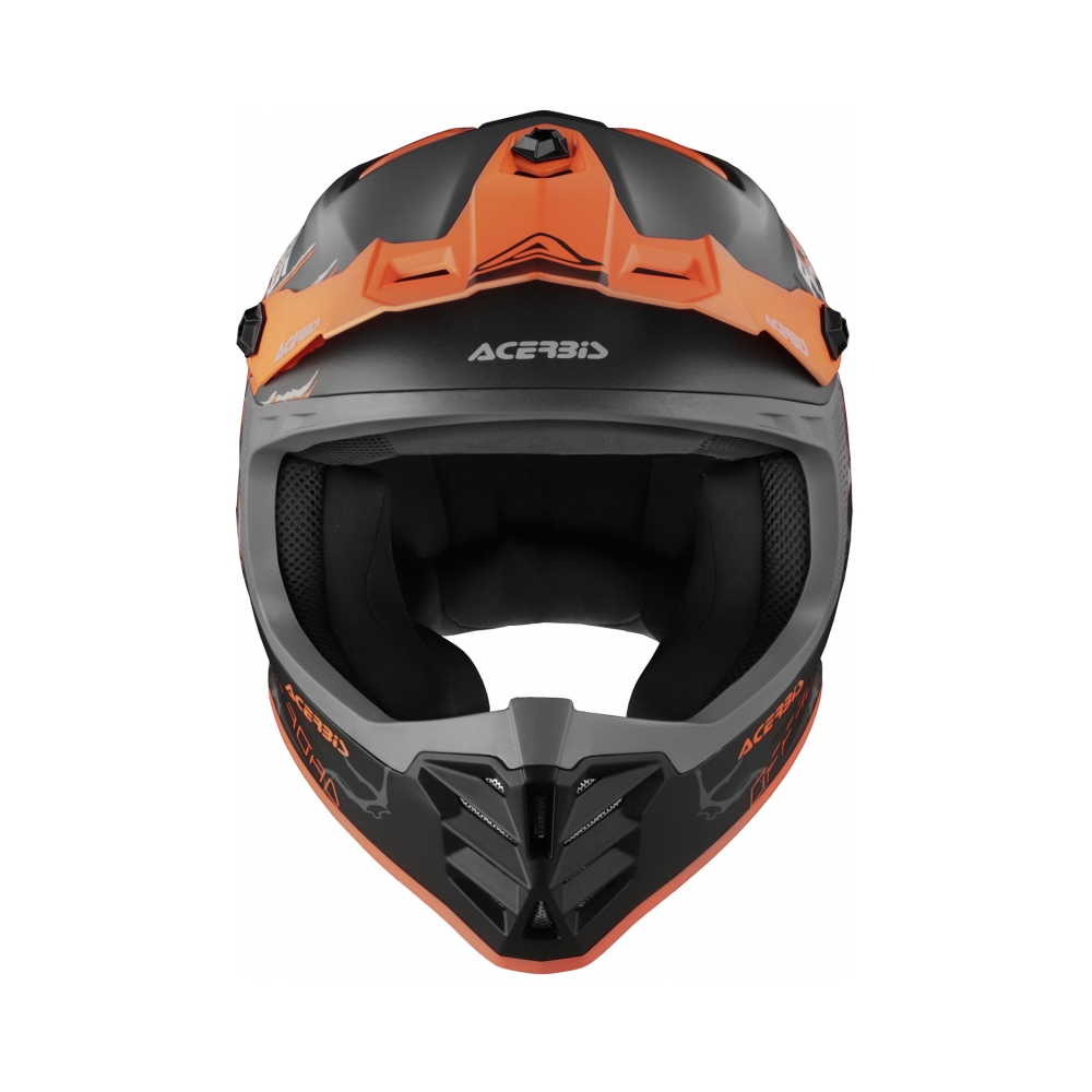 Acerbis Детска каска Profile Nero/Arancio Fluo - изглед 3