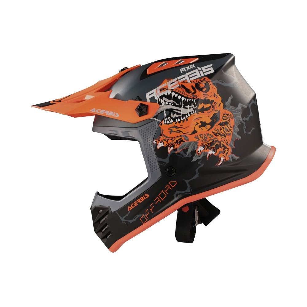 Acerbis Детска каска Profile Nero/Arancio Fluo - изглед 4