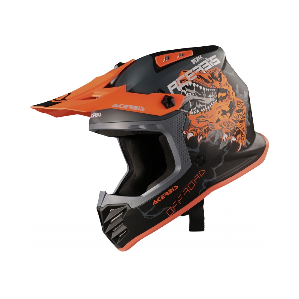 Acerbis Детска каска Profile Nero/Arancio Fluo - изглед 1