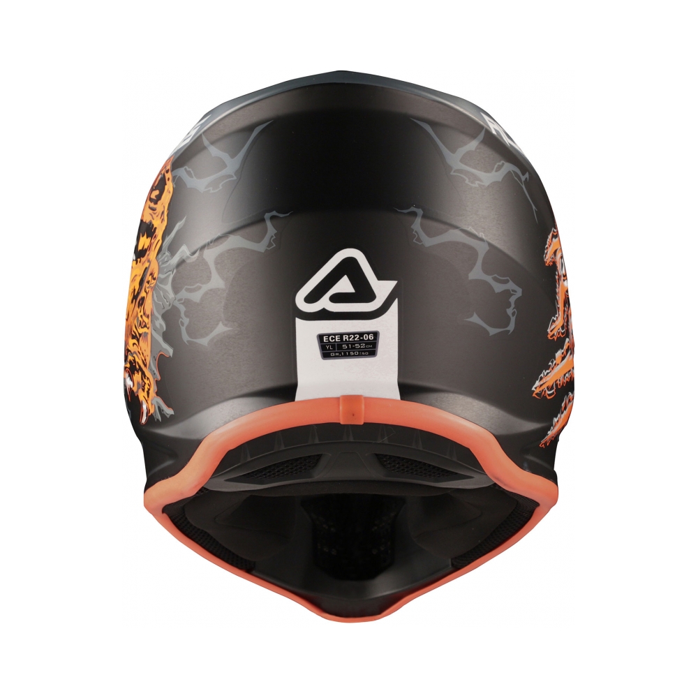Acerbis Детска каска Profile Nero/Arancio Fluo - изглед 5