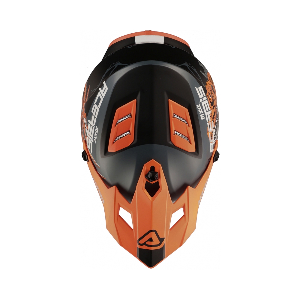 Acerbis Детска каска Profile Nero/Arancio Fluo - изглед 6