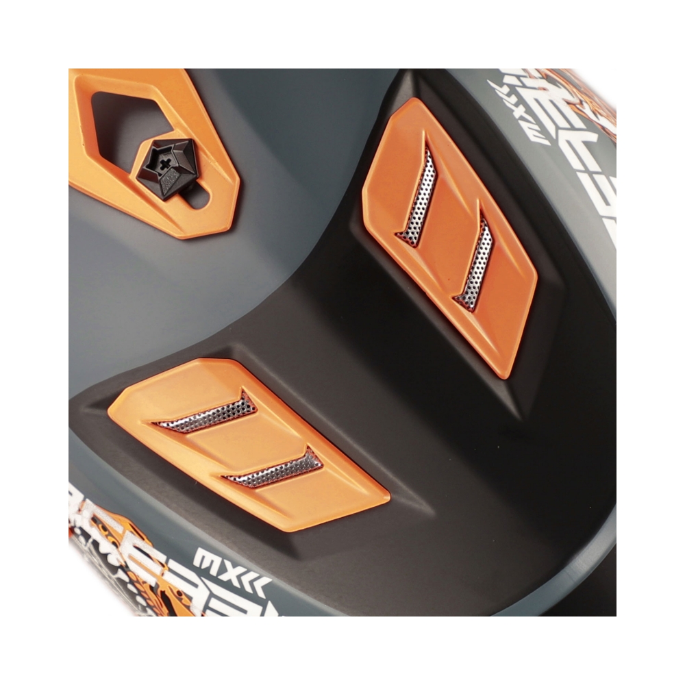 Acerbis Детска каска Profile Nero/Arancio Fluo - изглед 7