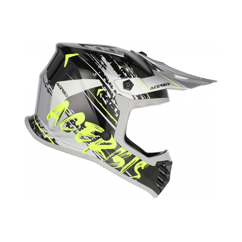 Acerbis Детска каска Profile Black/Fluo Yellow - изглед 2