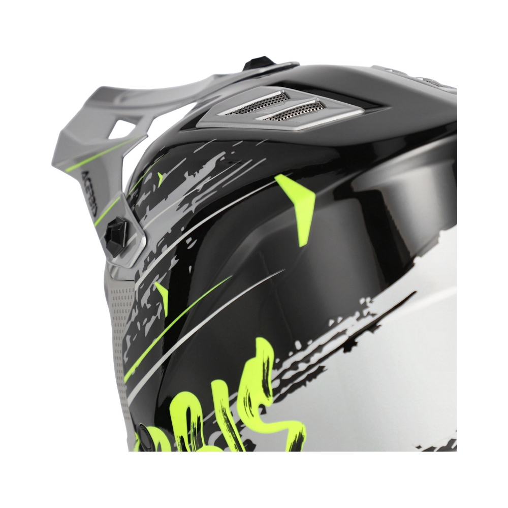 Acerbis Детска каска Profile Black/Fluo Yellow - изглед 8