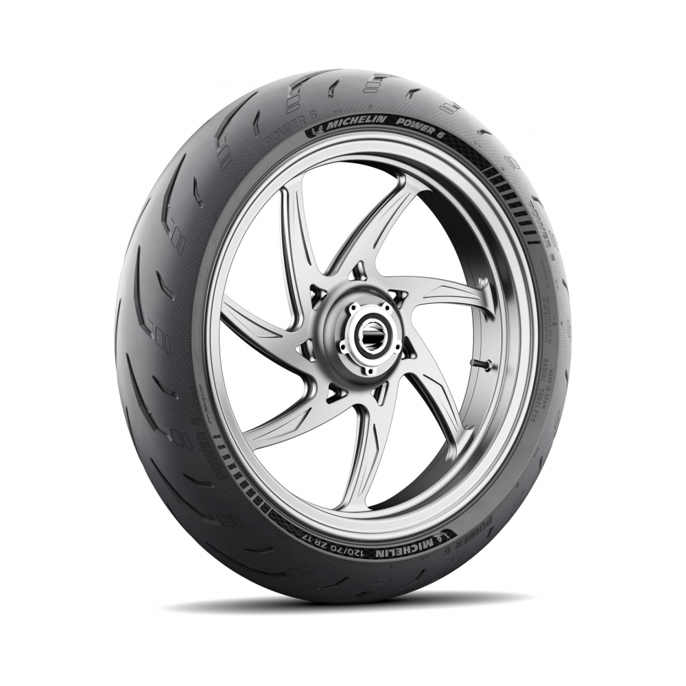 Michelin Предна гума Power 6 110/70ZR17 (54W) F TL - изглед 2 - BobiMX.com Michelin Предна гума Power 6 110/70ZR17 (54W) F TL - изглед 2