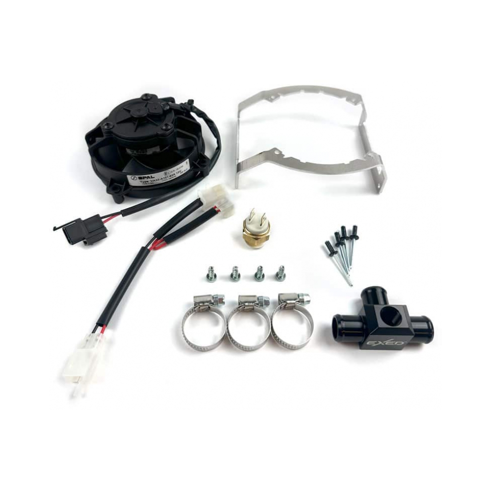 Exed Parts Перка за охлаждане SPAL комплект с термосуич Rieju MR300 Pro/Racing 21-24, MR200 Pro 22-24, MR200/250 Racing 22-23 - изглед 2 - BobiMX.com Exed Parts Перка за охлаждане SPAL комплект с термосуич Rieju MR300 Pro/Racing 21-24, MR200 Pro 22-24, MR200/250 Racing 22-23 - изглед 2