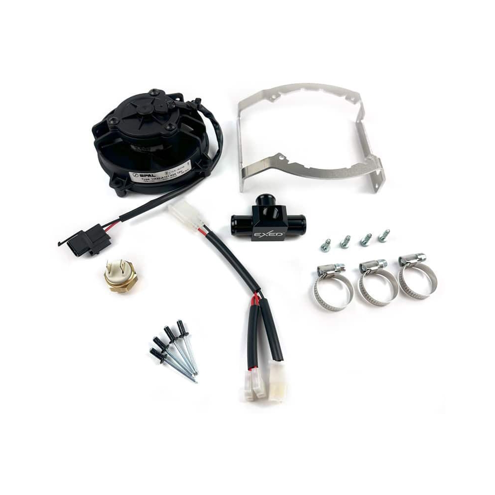 Exed Parts Перка за охлаждане SPAL комплект с термосуич Rieju MR300 Pro/Racing 21-24, MR200 Pro 22-24, MR200/250 Racing 22-23 - изглед 3 - BobiMX.com Exed Parts Перка за охлаждане SPAL комплект с термосуич Rieju MR300 Pro/Racing 21-24, MR200 Pro 22-24, MR200/250 Racing 22-23 - изглед 3