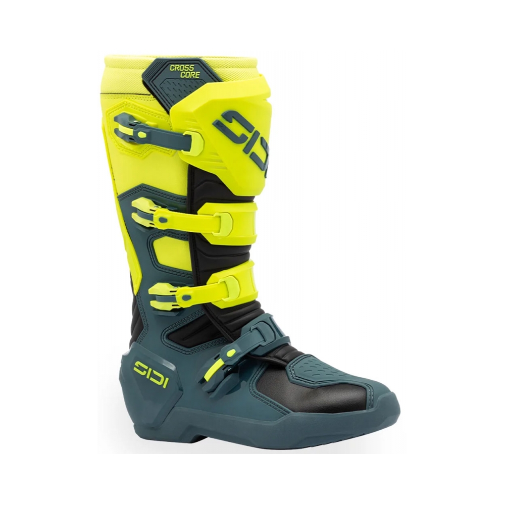 SIDI Ботуши Crosscore Petrol Yellow Fluo - изглед 1