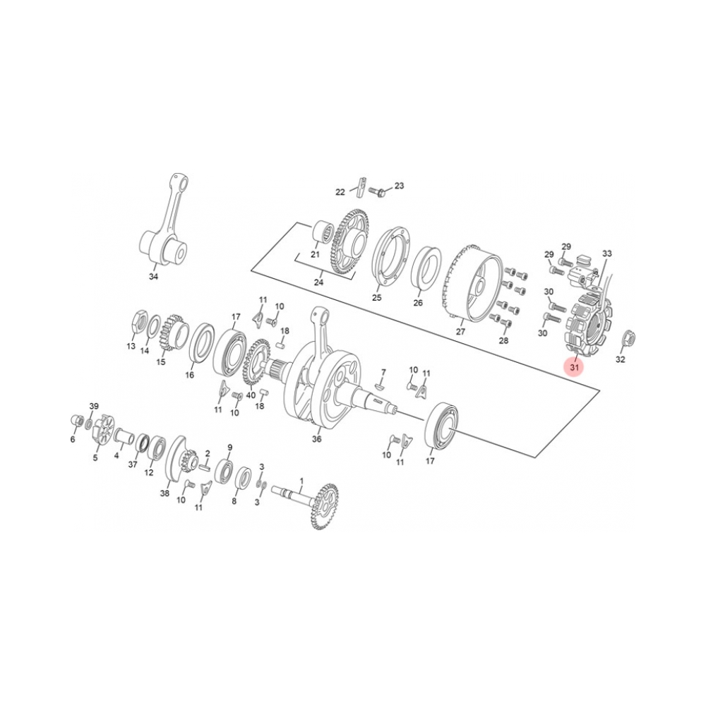 Sherco Статор Sherco SEF 250/300 15-27 - изглед 2