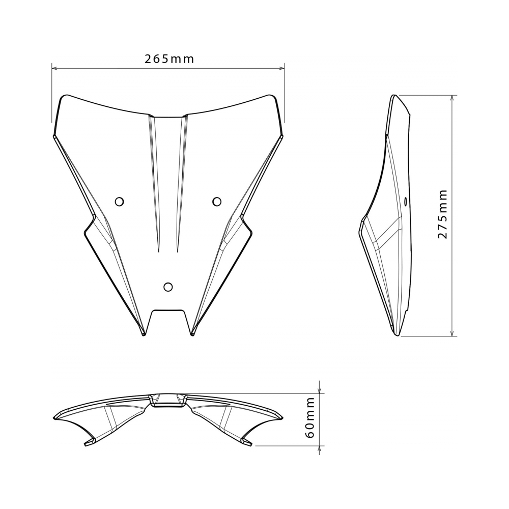 Puig Слюда New Generation Sport Honda CB750 Hornet 25-26, Black - изглед 3 - BobiMX.com Puig Слюда New Generation Sport Honda CB750 Hornet 25-26, Black - изглед 3