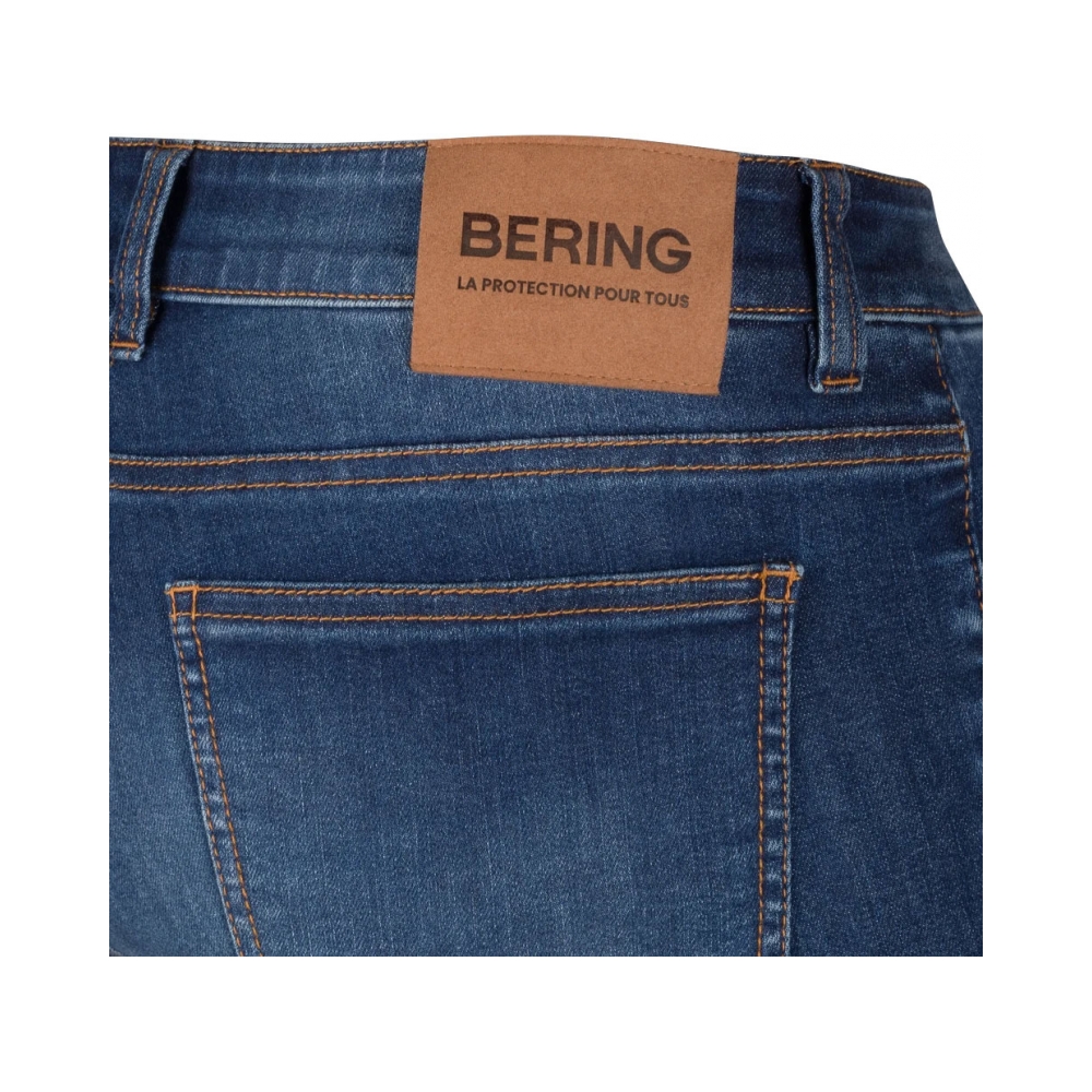 Bering Мото дънки Trust Tapered Faded Blue - изглед 4