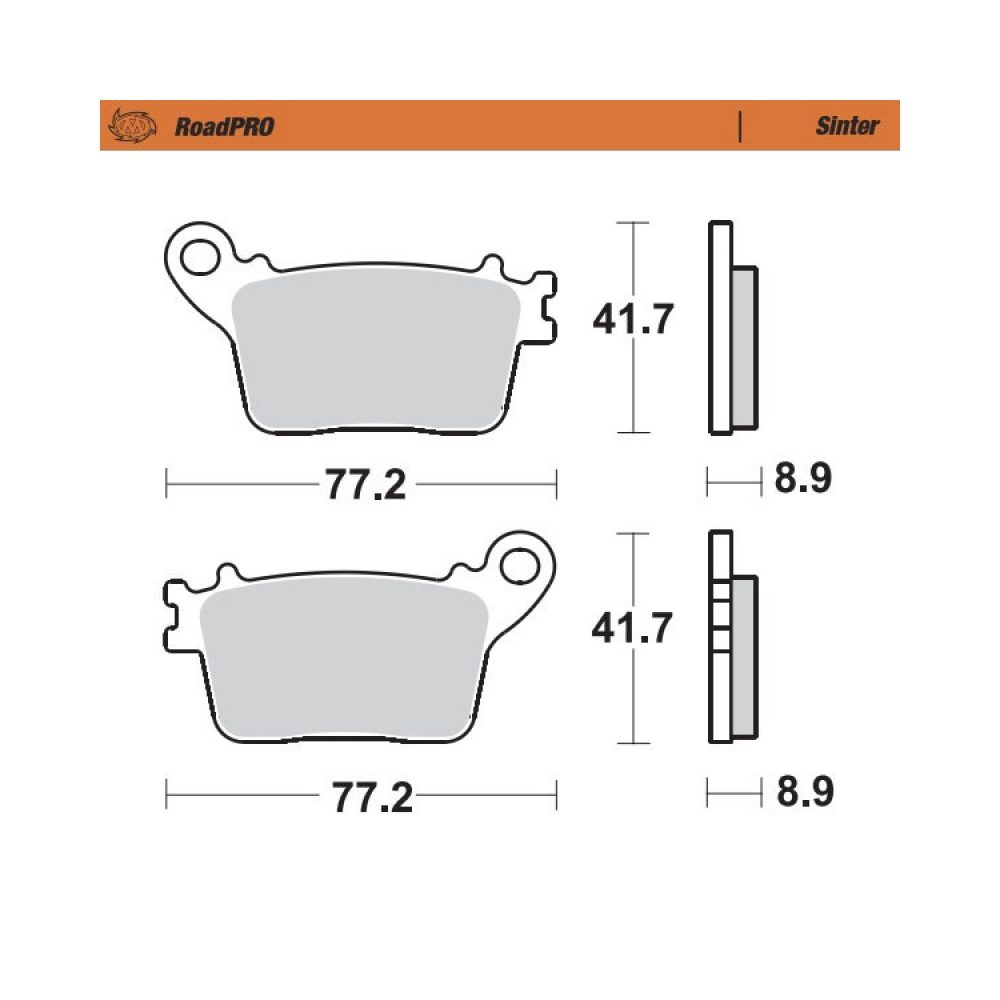 Moto-Master Накладки задни 406702 Honda, Kawasaki, Yamaha, Suzuki - изглед 1