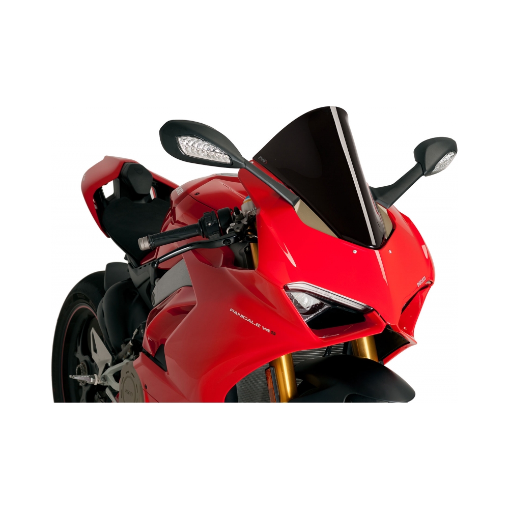 Puig Слюда R-Racer Ducati Panigale V2 20-24, Panigale V4/V4S 18-19 Black - изглед 2